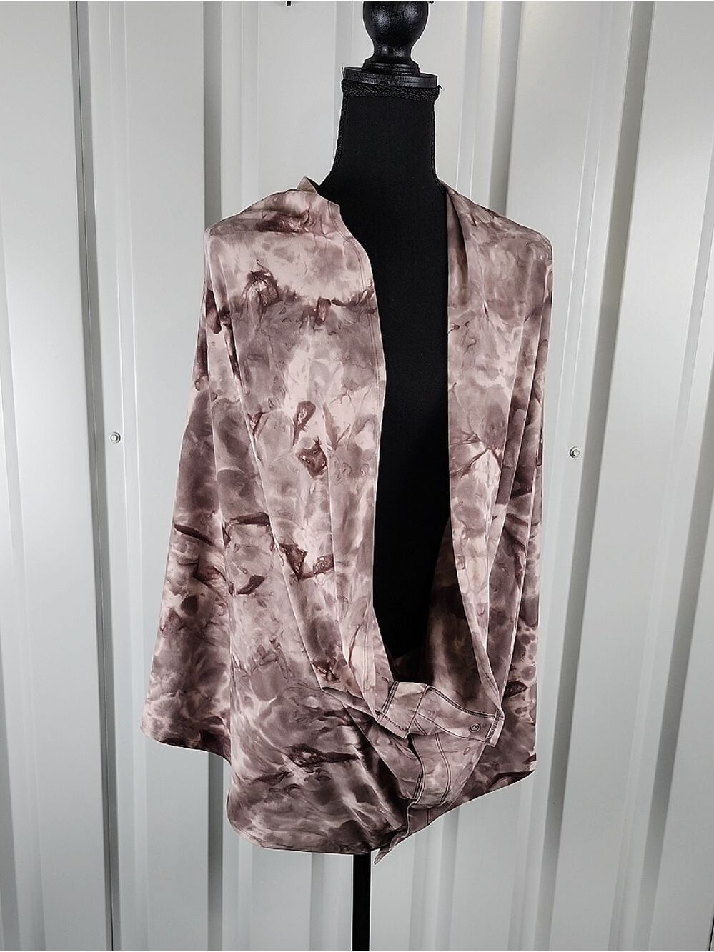 lululemon athletica Rulu Fabric Customizable Snap Scarf Taupe Marl Size 58x27.5
